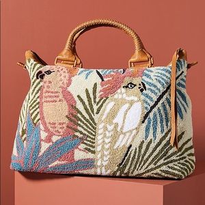 ISO Cleobella Soho Weekender Tote Bag with birds